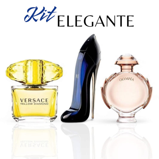🔥KIT ELEGANTE PARA MUJER – Versace Yellow + Good Girl + Olympéa 🔥