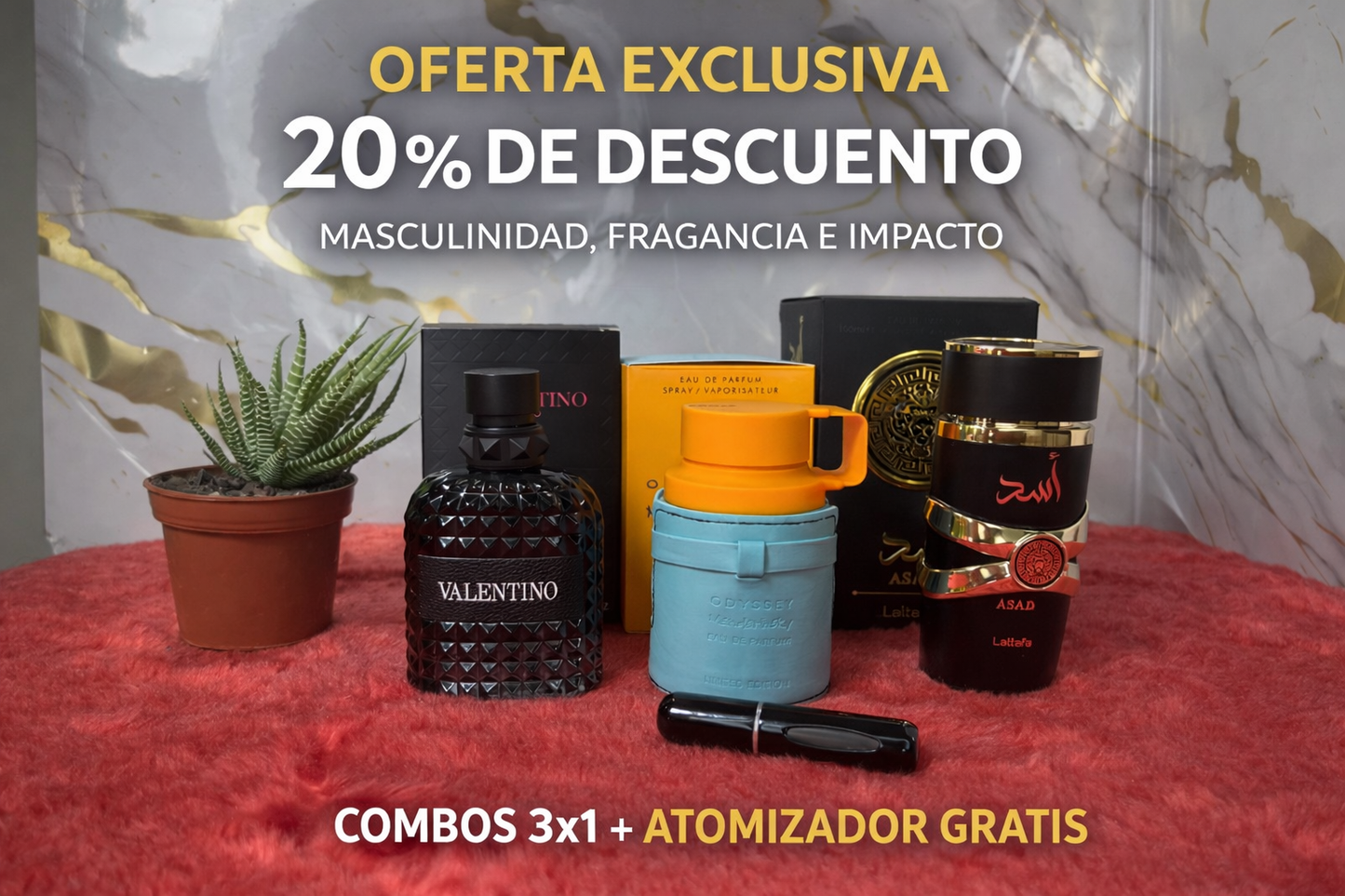 🔥 VALENTINO + MANDARIN SKY + ASAD LATTAFA (100ML) 💎 | ATOMIZADOR DE OBSEQUIO 🎁